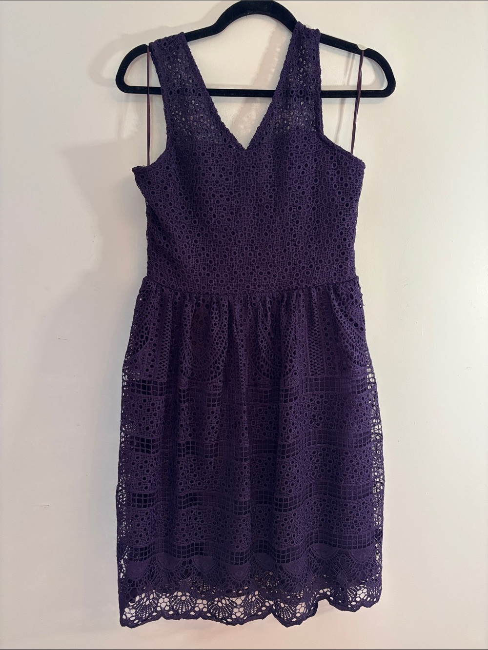 NWT Ricki's sleeveless purple lace dress